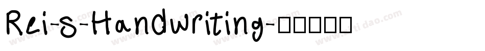 Rei-s-Handwriting字体转换