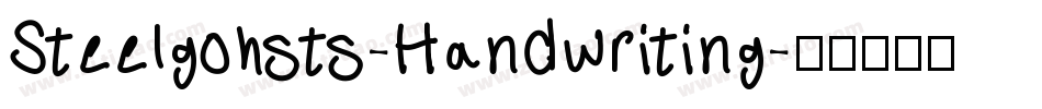 Steelgohsts-Handwriting字体转换