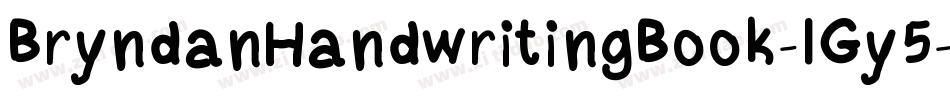 BryndanHandwritingBook-lGy5字体转换