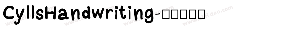 CyllsHandwriting字体转换