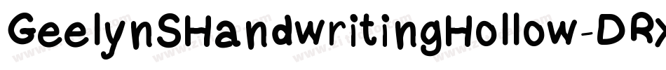 GeelynSHandwritingHollow-DRx1字体转换