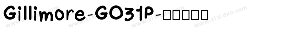 Gillimore-GO31P字体转换