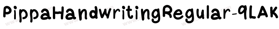 PippaHandwritingRegular-9LAK字体转换