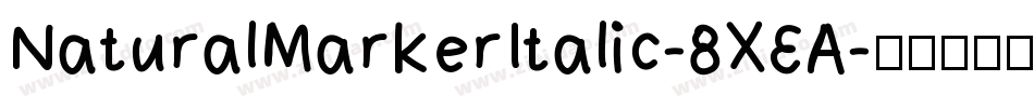 NaturalMarkerItalic-8XEA字体转换