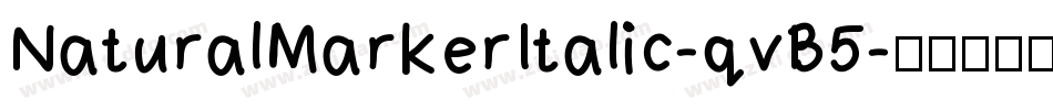 NaturalMarkerItalic-qvB5字体转换