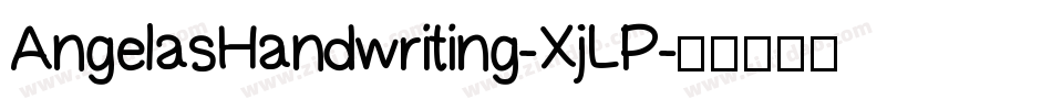 AngelasHandwriting-XjLP字体转换