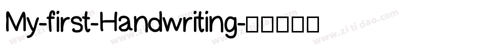My-first-Handwriting字体转换
