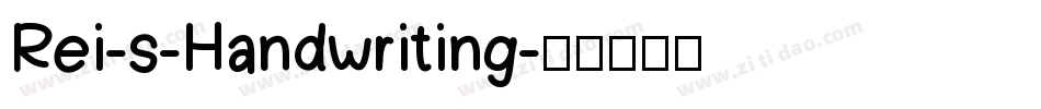 Rei-s-Handwriting字体转换