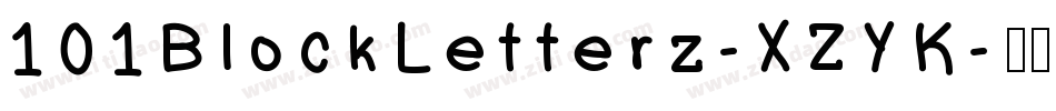 101BlockLetterz-XZYK字体转换