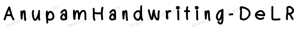 AnupamHandwriting-DeLR字体转换