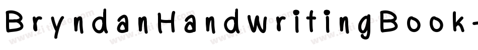 BryndanHandwritingBook-lGy5字体转换