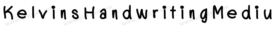 KelvinsHandwritingMedium-LYJ5字体转换