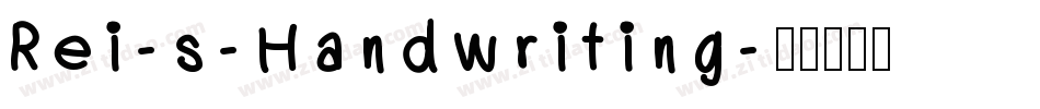 Rei-s-Handwriting字体转换