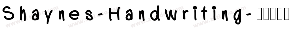 Shaynes-Handwriting字体转换