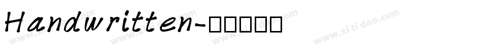 Handwritten字体转换
