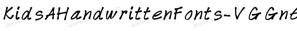 KidsAHandwrittenFonts-VGGn6字体转换