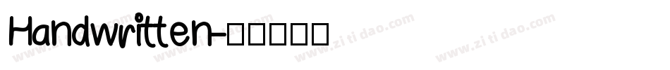 Handwritten字体转换