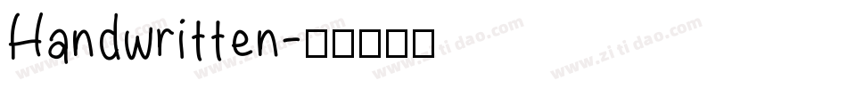 Handwritten字体转换