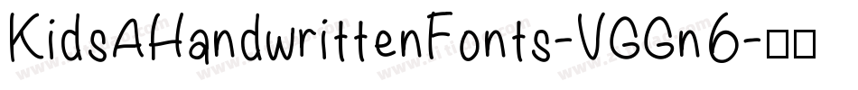 KidsAHandwrittenFonts-VGGn6字体转换