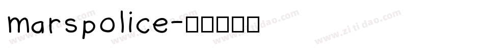 marspolice字体转换