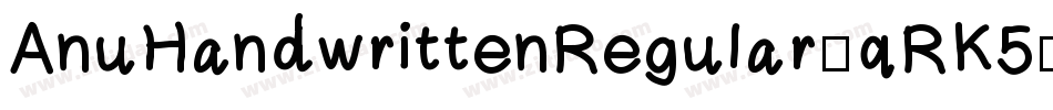 AnuHandwrittenRegular-qRK5字体转换