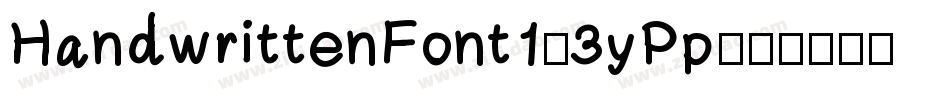 HandwrittenFont1-3yPp字体转换