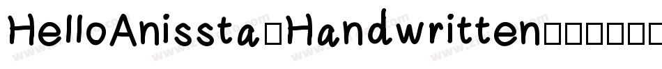 HelloAnissta-Handwritten字体转换