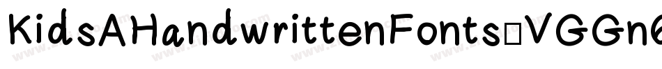 KidsAHandwrittenFonts-VGGn6字体转换