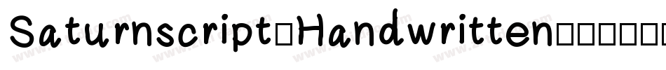 Saturnscript-Handwritten字体转换