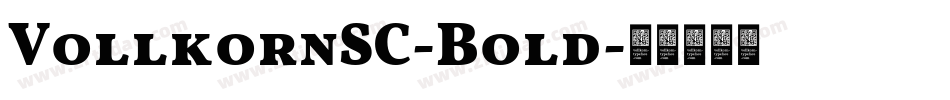 VollkornSC-Bold字体转换