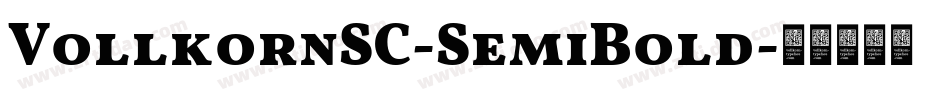VollkornSC-SemiBold字体转换