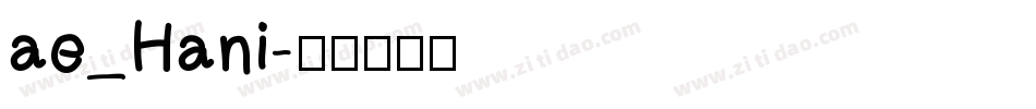 ae_Hani字体转换