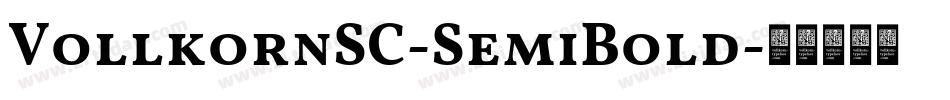 VollkornSC-SemiBold字体转换