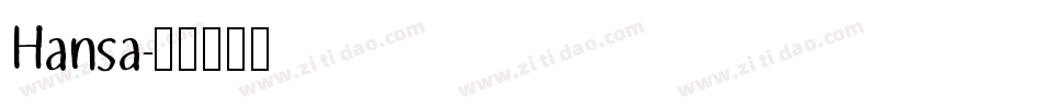 Hansa字体转换