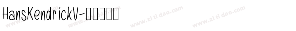 HansKendrickV字体转换
