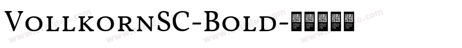 VollkornSC-Bold字体转换