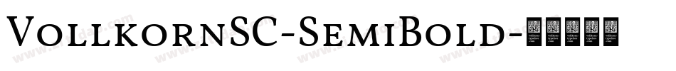 VollkornSC-SemiBold字体转换