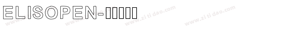ELISOPEN字体转换