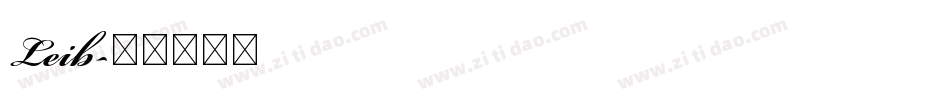 Leib字体转换
