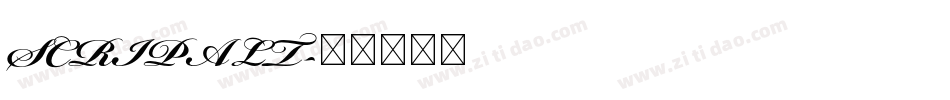 SCRIPALT字体转换
