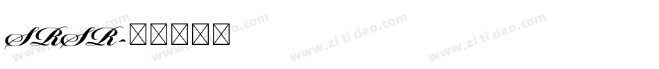 SRSR字体转换