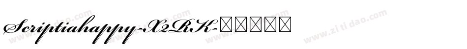Scriptiahappy-X2RK字体转换