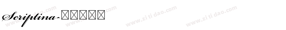 Scriptina字体转换
