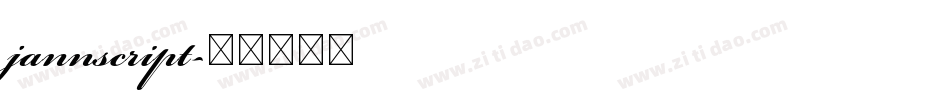 jannscript字体转换