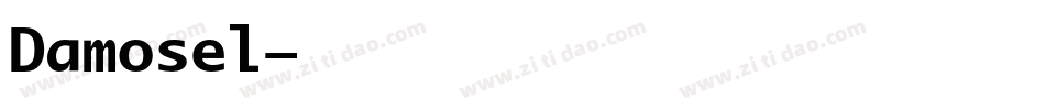 Damosel字体转换