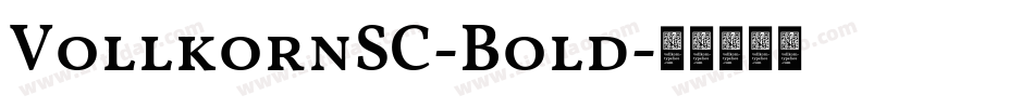 VollkornSC-Bold字体转换