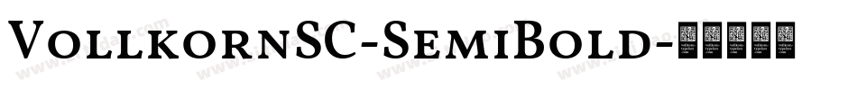 VollkornSC-SemiBold字体转换