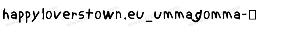 happyloverstown.eu_ummagomma字体转换