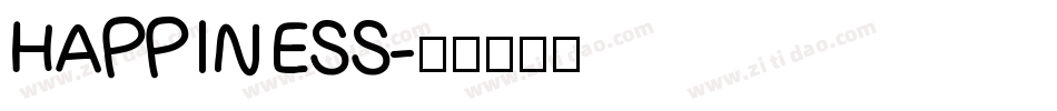HAPPINESS字体转换