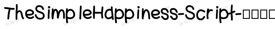 TheSimpleHappiness-Script字体转换